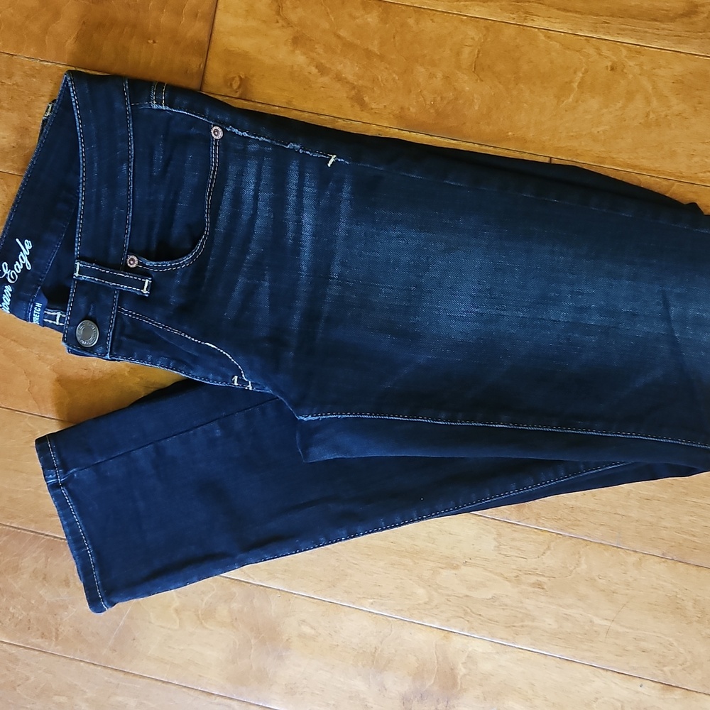 AEO Dark Wash Skinny Stretch Jeans Size 6